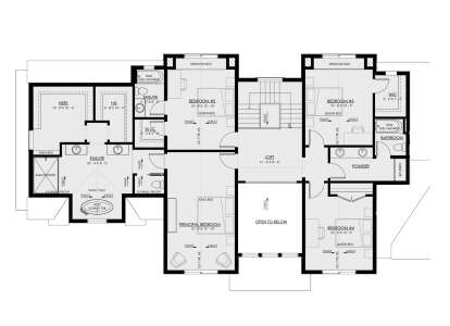 Second Floor for House Plan #8937-00051