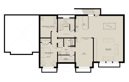 Basement for House Plan #8937-00051