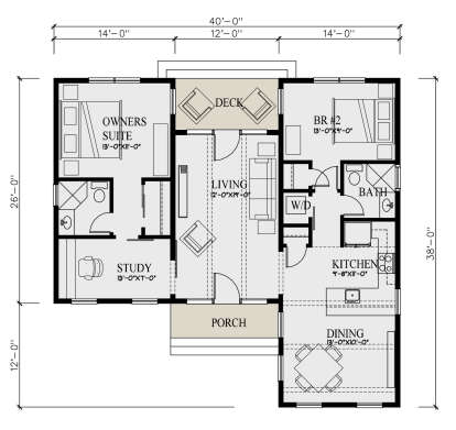 Main Floor  for House Plan #3290-00004