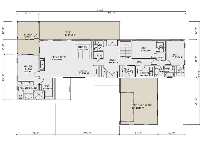 House Plan House Plan #30850 Drawing 1