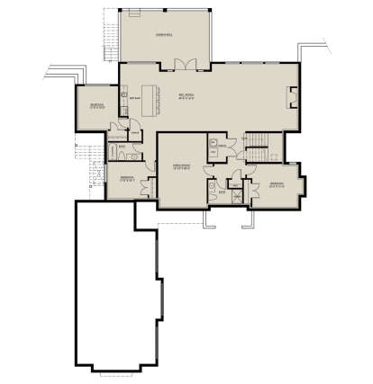 Basement for House Plan #8937-00056