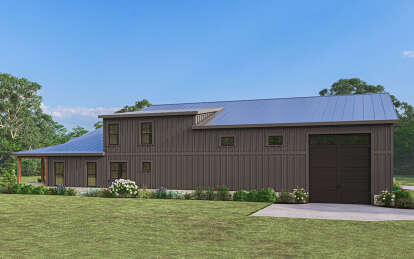 Barn House Plan #009-00396 Elevation Photo