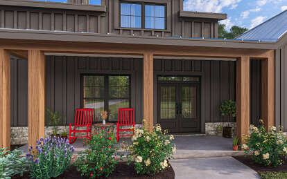Barn House Plan #009-00396 Elevation Photo