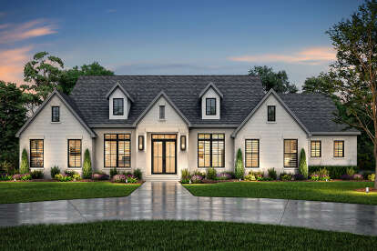 European House Plan #041-00356 Elevation Photo