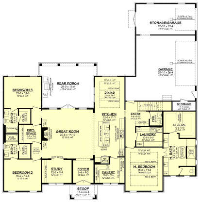 Main Floor  for House Plan #041-00356