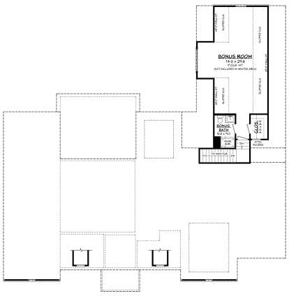 Bonus Room for House Plan #041-00356