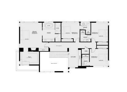 Second Floor for House Plan #8937-00058