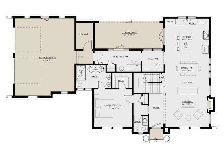 House Plan House Plan #30857 Drawing 1