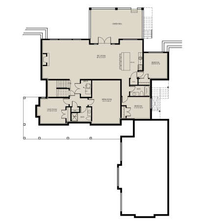 Basement for House Plan #8937-00065