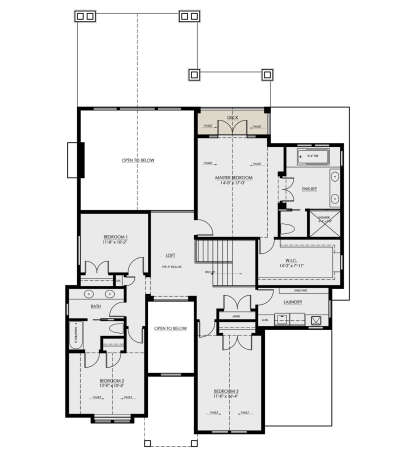 Second Floor for House Plan #8937-00066