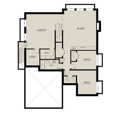 Basement for House Plan #8937-00067