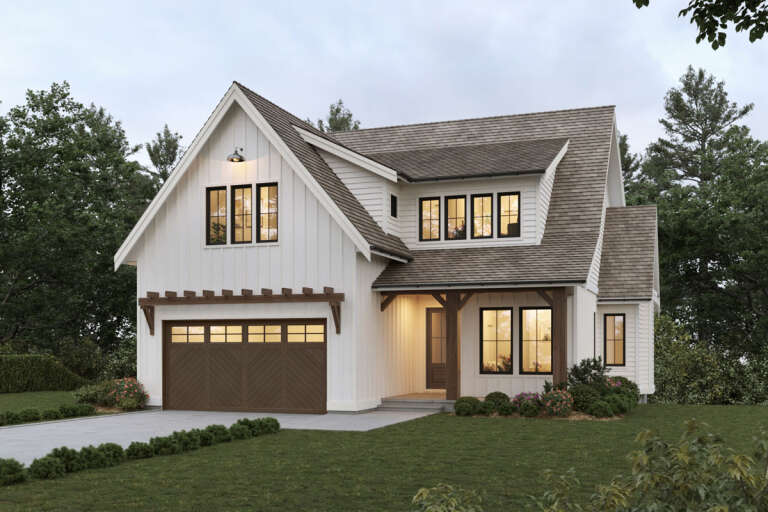 House Plan House Plan #30870 Angled Front Elevation