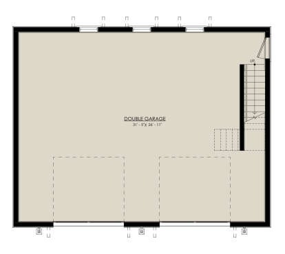 Garage Floor for House Plan #8937-00077