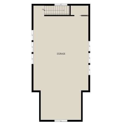 Alternate Second Floor Layout for House Plan #8937-00080