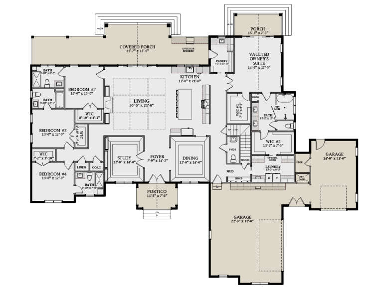 House Plan House Plan #30882 Drawing 1