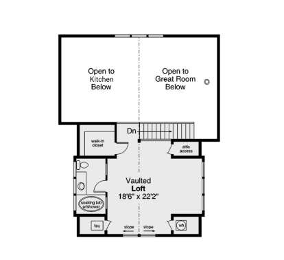 Second Floor for House Plan #035-01084