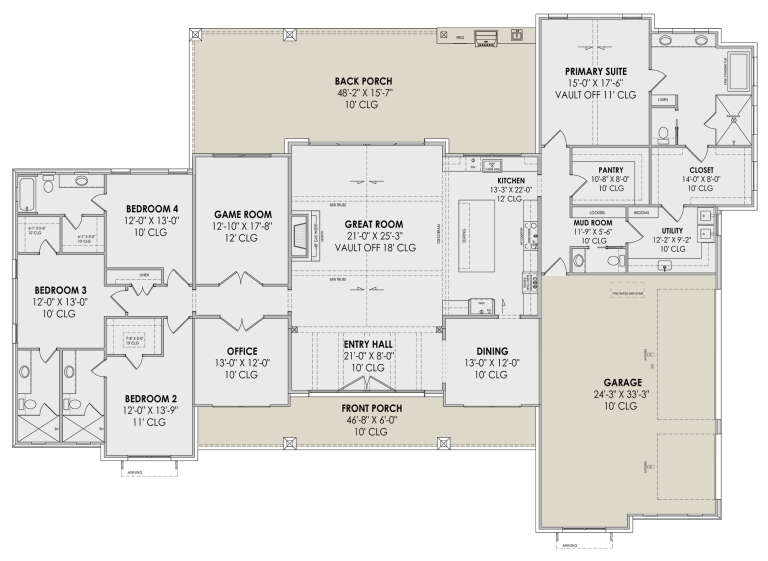 House Plan House Plan #30884 Drawing 1