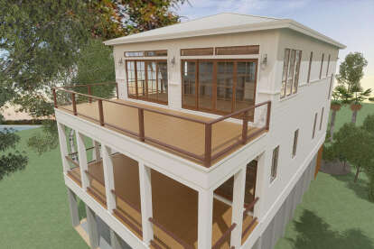 Coastal House Plan #6316-00002 Elevation Photo
