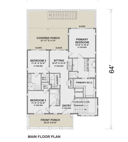 Main Floor for House Plan #6316-00003