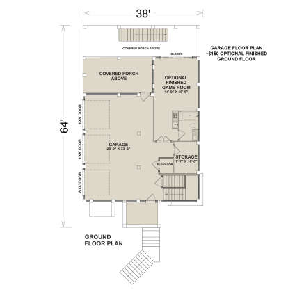 Ground Floor for House Plan #6316-00004