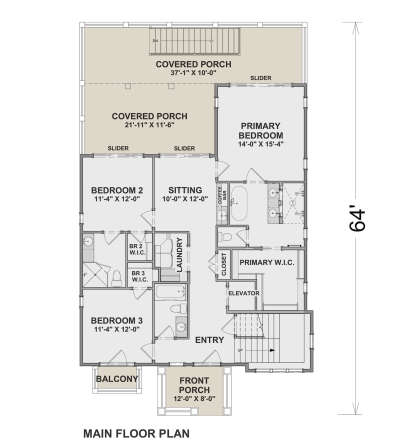 Main Floor for House Plan #6316-00004