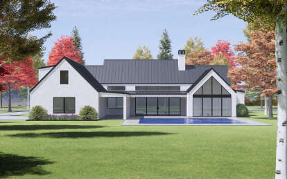 Contemporary House Plan #7983-00073 Elevation Photo
