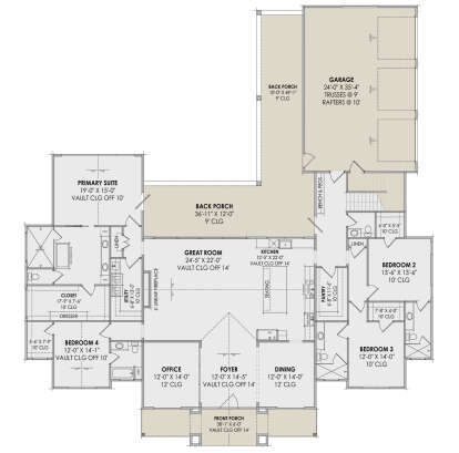 Main Floor  for House Plan #7983-00073