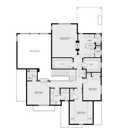Second Floor for House Plan #8937-00082
