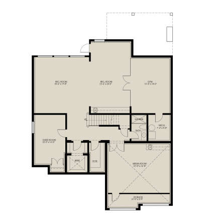 Basement for House Plan #8937-00082