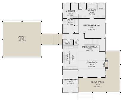 Main Floor  for House Plan #2473-00001