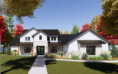 Modern Farmhouse House Plan #7983-00075 Elevation Photo