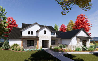Modern Farmhouse House Plan #7983-00075 Elevation Photo