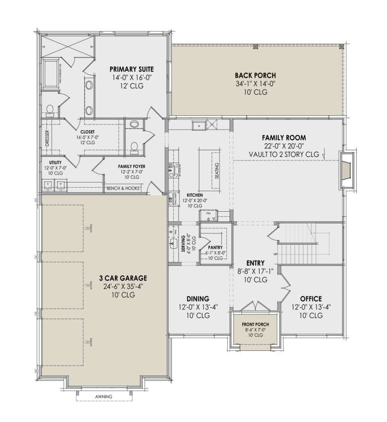 House Plan House Plan #30900 Drawing 1