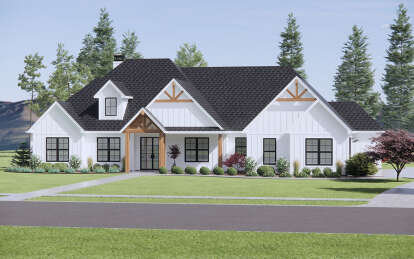 Modern Farmhouse House Plan #7983-00085 Elevation Photo