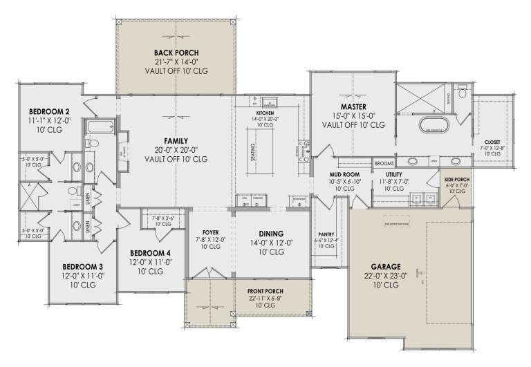 House Plan House Plan #30910 Drawing 1