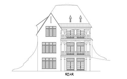 Tudor House Plan #6472-00001 Elevation Photo