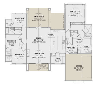 Main Floor  for House Plan #7983-00087