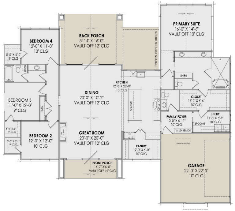 House Plan House Plan #30913 Drawing 1
