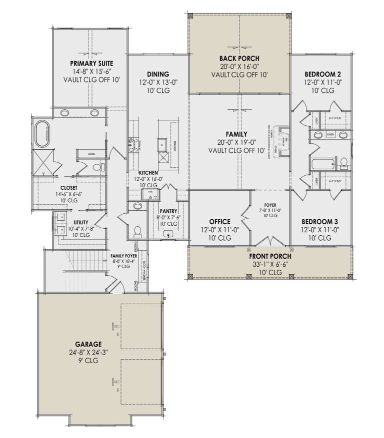 House Plan House Plan #30916 Drawing 1