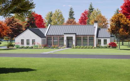 Contemporary House Plan #7983-00091 Elevation Photo