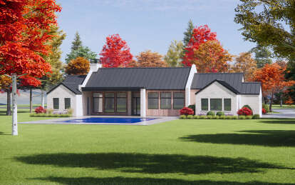 Contemporary House Plan #7983-00091 Elevation Photo