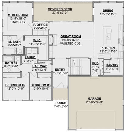 Main Floor  for House Plan #1462-00116