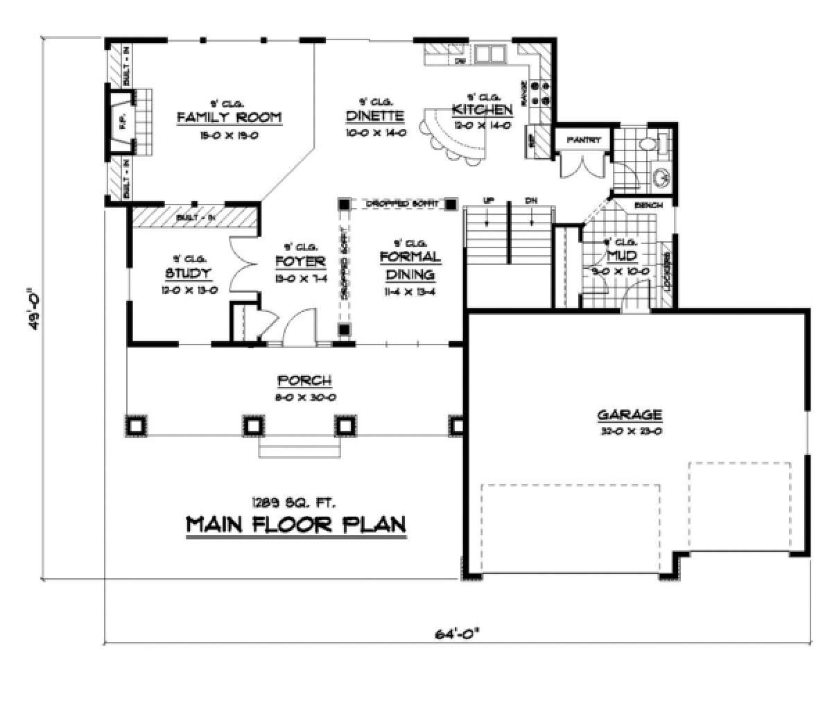 Main Floor for House Plan #098-00103