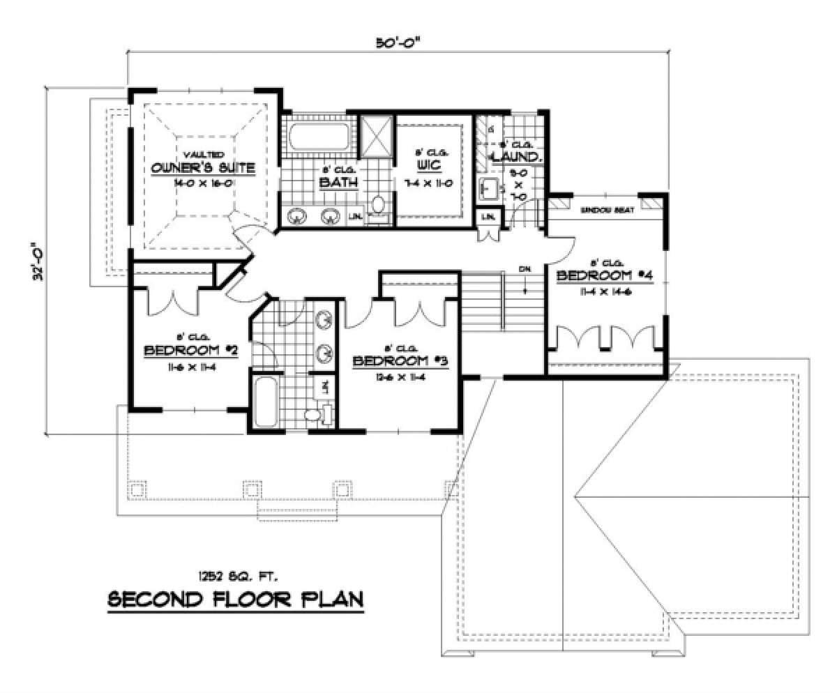 Second Floor for House Plan #098-00103