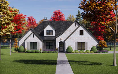 European House Plan #7983-00093 Elevation Photo