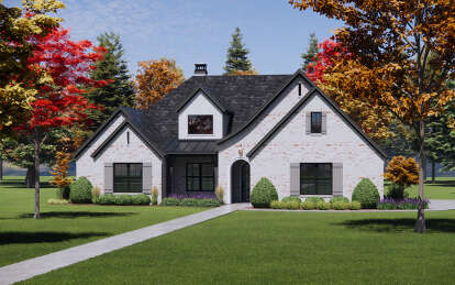 European House Plan #7983-00093 Elevation Photo