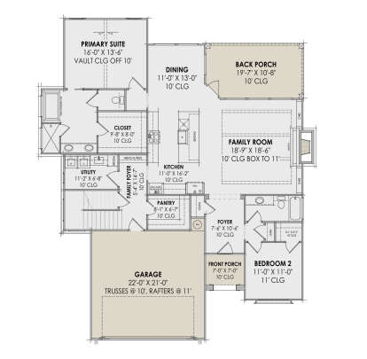 Main Floor  for House Plan #7983-00094