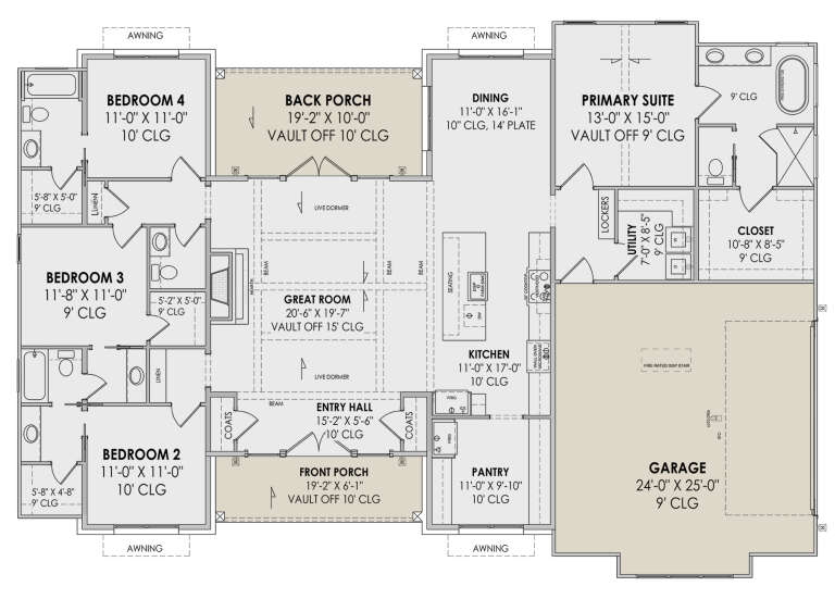 House Plan House Plan #30922 Drawing 1