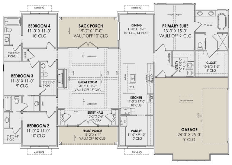 House Plan House Plan #30924 Drawing 1