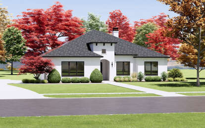 Contemporary House Plan #7983-00098 Elevation Photo